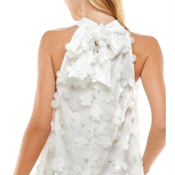 TCEC elegant Black 3D flower Dress - Picture 3 of 10